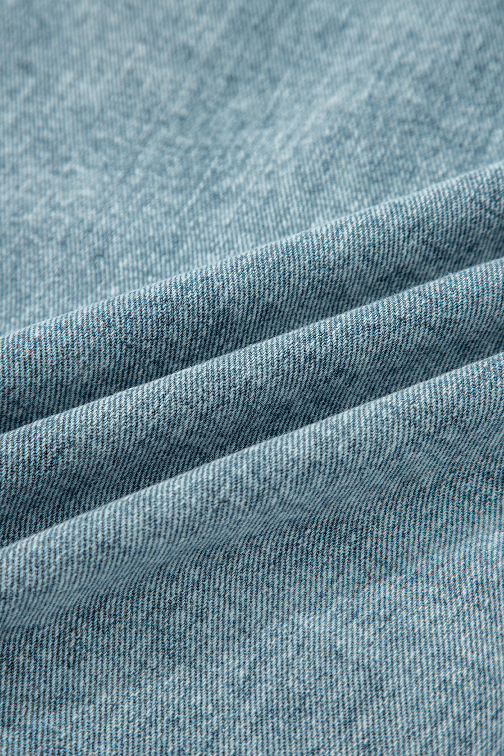 Myosotis Button Flap Pocket Frayed Detail Denim Vest