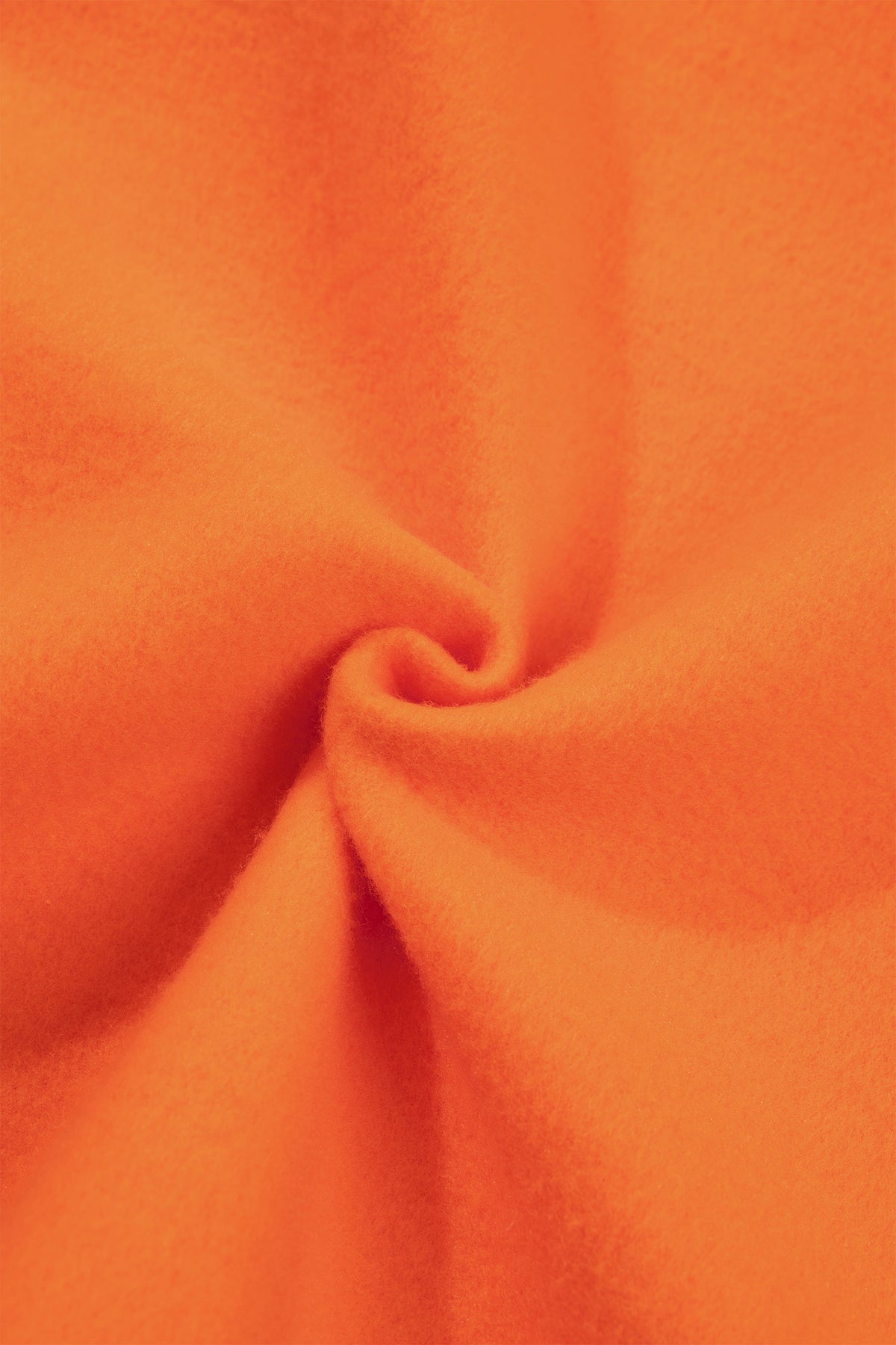 Grapefruit Orange Polka Dot Letter Print Contrast Trim Mock Neck Sweatshirt
